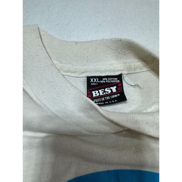 Vintage Subway Sprint Car Nationals Red River Valley Speedway 1993 White T-Shirt - Picture 3 of 5